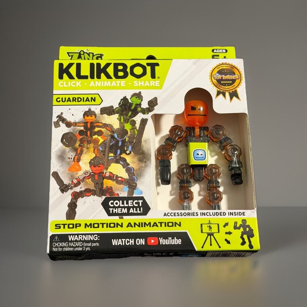 🔥Zing Klikbot Stop Motion Animation Figure - Guardian - Tempest BNWT🔥